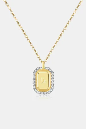 Zircon Decor Constellation Pendant Necklace